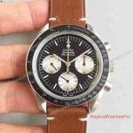 Swiss Replica Omega Leather Strap Speedmaster Moonwatch Speedy Tuesday Watch